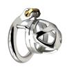 FAAK 7cm  304 Stainless Steel Man Chastity Cage Metal Chastity Cage Penis Lock for Male