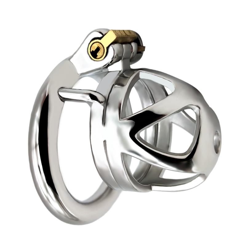 FAAK 7cm 304 Stainless Steel Man Chastity Cage Metal Chastity Cage Penis Lock for Male