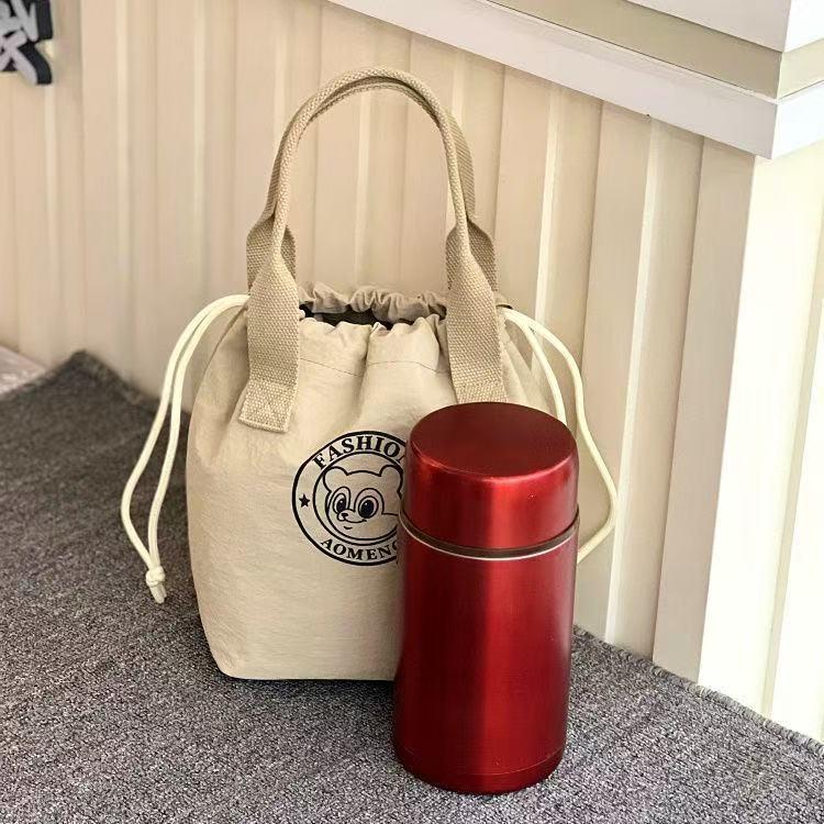 Isolerad Vattentät Dragskovels Tote Lunchväska för Arbete & Pendling