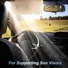 FUSCH Sun Visor Mount Clip Compatible with Subaru Forester Impreza Crosstrek, Gray Driver Side Visor Mount Clip, Sun Visor Repair Bracket