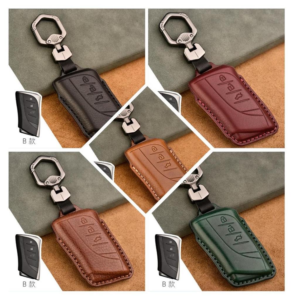 S Genuine Leather Car Remote Key Fob Cover Key Case For Lexus Es300H Es350 Es200 Es260 Ls350 Ls500H Fob Key
