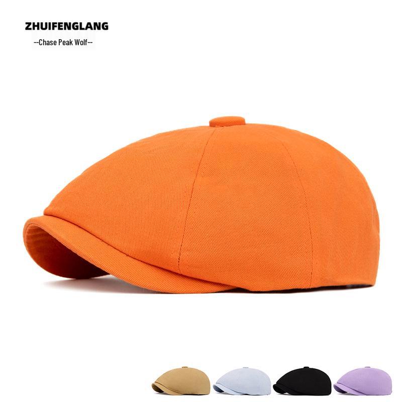 Men's and Women's Spring/Summer Fashion Cap: Versatile Duckbill, Flat Cap, Newsboy, and Beret Hat Styles