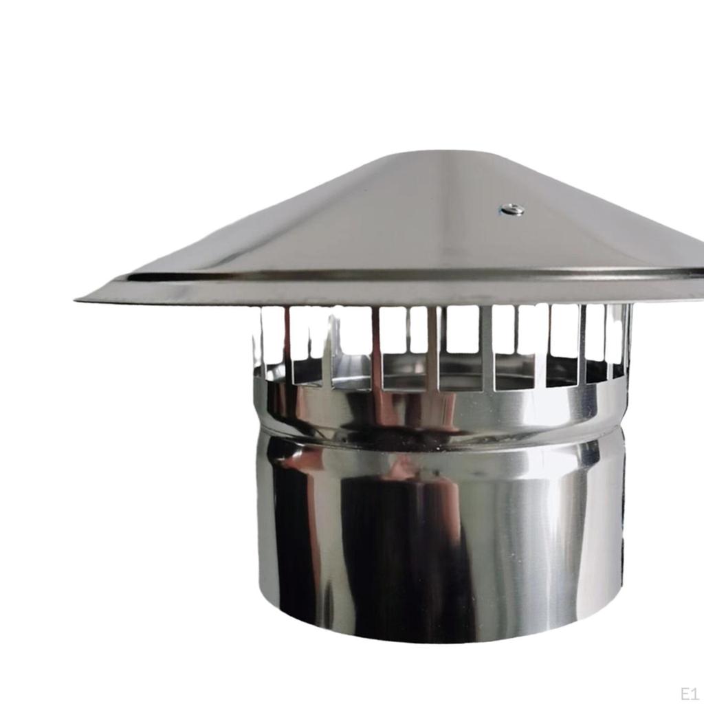 Chimney Cap Roof Vent Weatherproof Snow Dust Protection Rainproof Cover Flue Rain