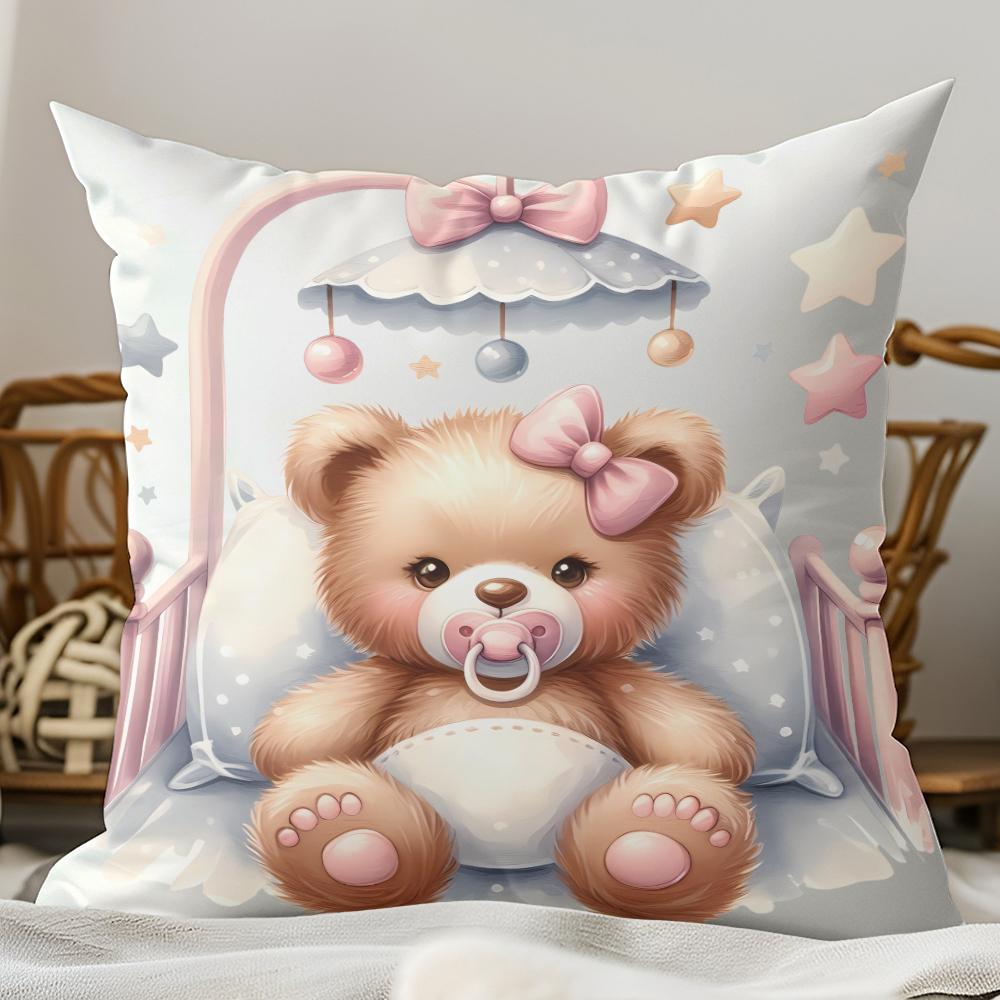 Sweet Dream Bear BABY Pillowcases · Essential for Cozy Nursery DecorLiving Room Sofa Cushion Cover, Bedroom Room Decoration