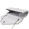 Elegant Lace & Satin Clutch Evening Bag with V-Shaped Flap