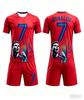 Summer New # 7 Ronaldo Football Jersey Men Women Short Sleeve T-shirt+Shorts Set Sports Causal Training Clothes Family Kids Tees