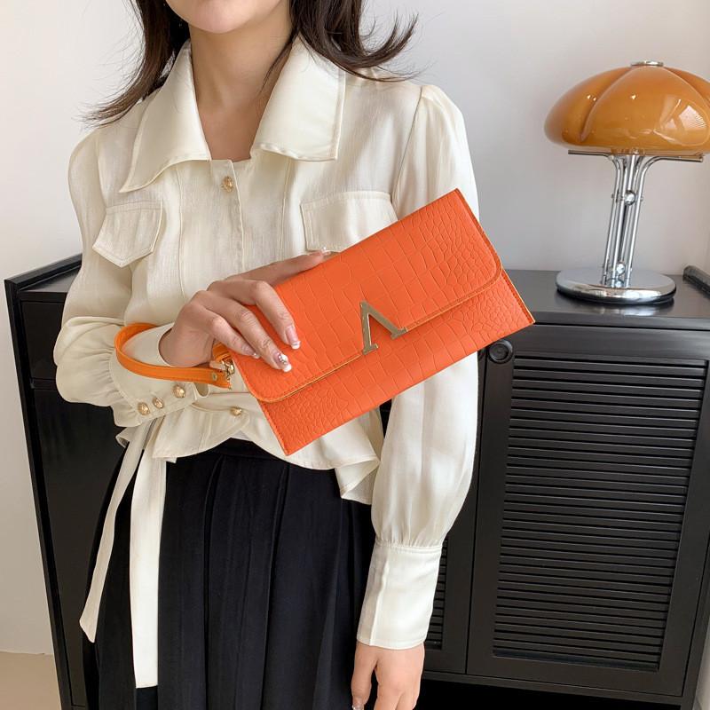 Stylish Black Pu Envelope Clutch Bag For Women Fashionable Summer Accessory