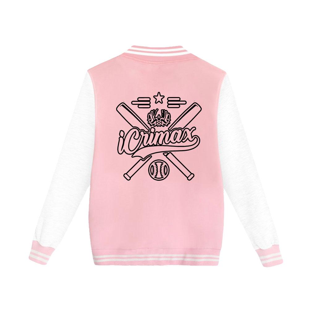 Women Men's Jackets Bomber Jacket Icrimax Baseball Jacket Oversize Outerwear for College Couples Clothing