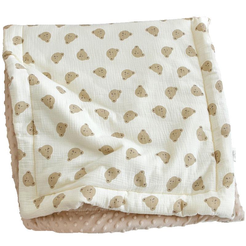 Newborn Pure Cotton Crib Mattress and Quilt Set