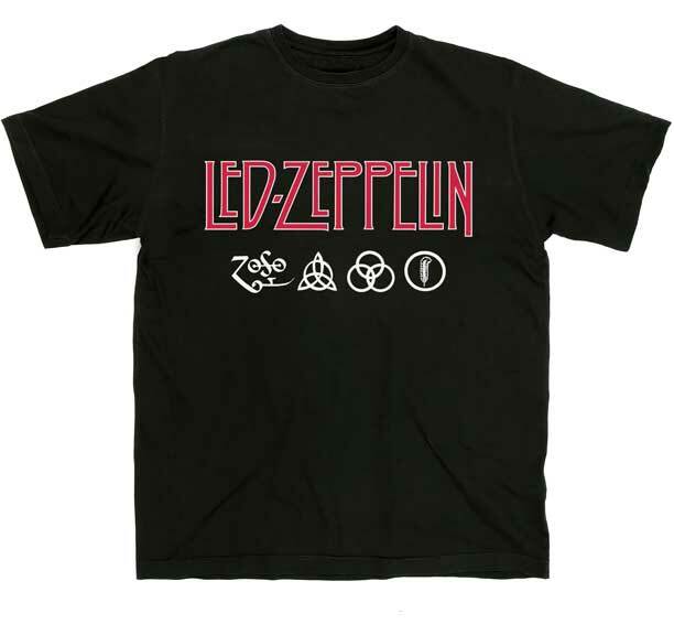 LED ZEPPELIN Red Logo T SHIRT S-M-L-XL-2XL New Official Hi Fidelity Merchandise