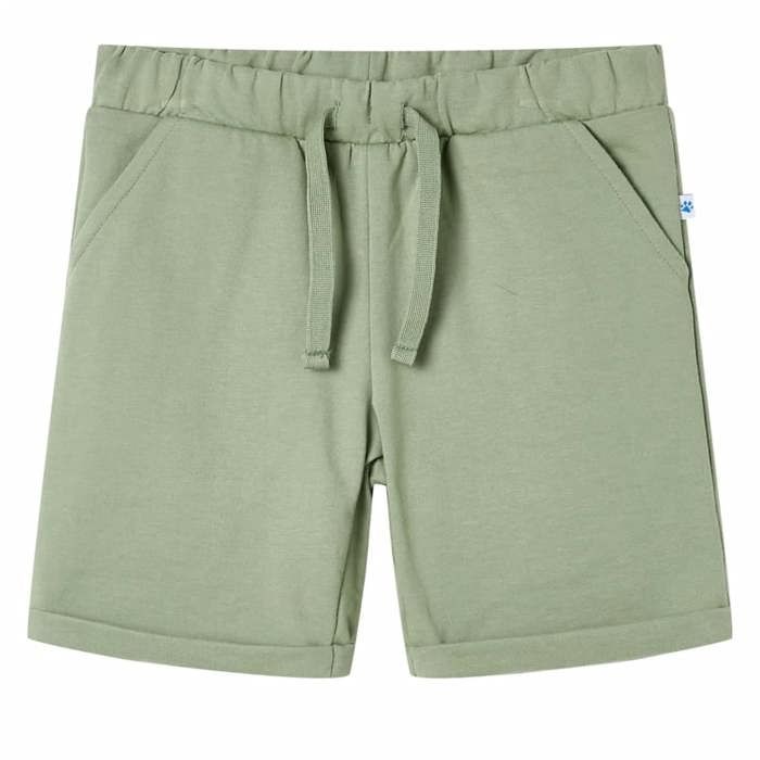 Short pour enfants avec cordon de serrage kaki clair 92/104/116/128/140