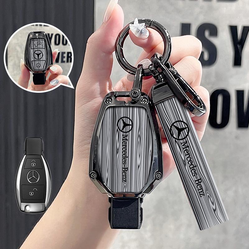 CRI1Car Key Case Cover Key Bag Accessories For Mercedes Benz A B C S Class AMG GLA CLA GLC W221 W204 W176 W205 Shell Fob Keychain