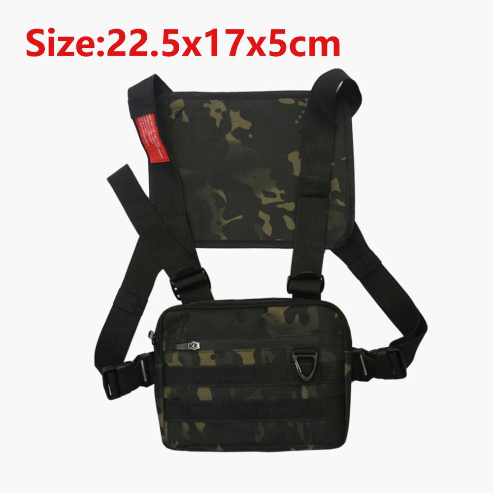 Functional Tactical Vest Backpack Vest Lightweight Fashion Waistcoat with Pocket & Extra Storage for Cycling Running