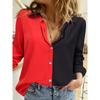 Fashion Flower Cute Cat Pattern 3D Print Women's Long Sleeves Shirt Autumn Animal Women's Holiday Shirt Women's Clothing