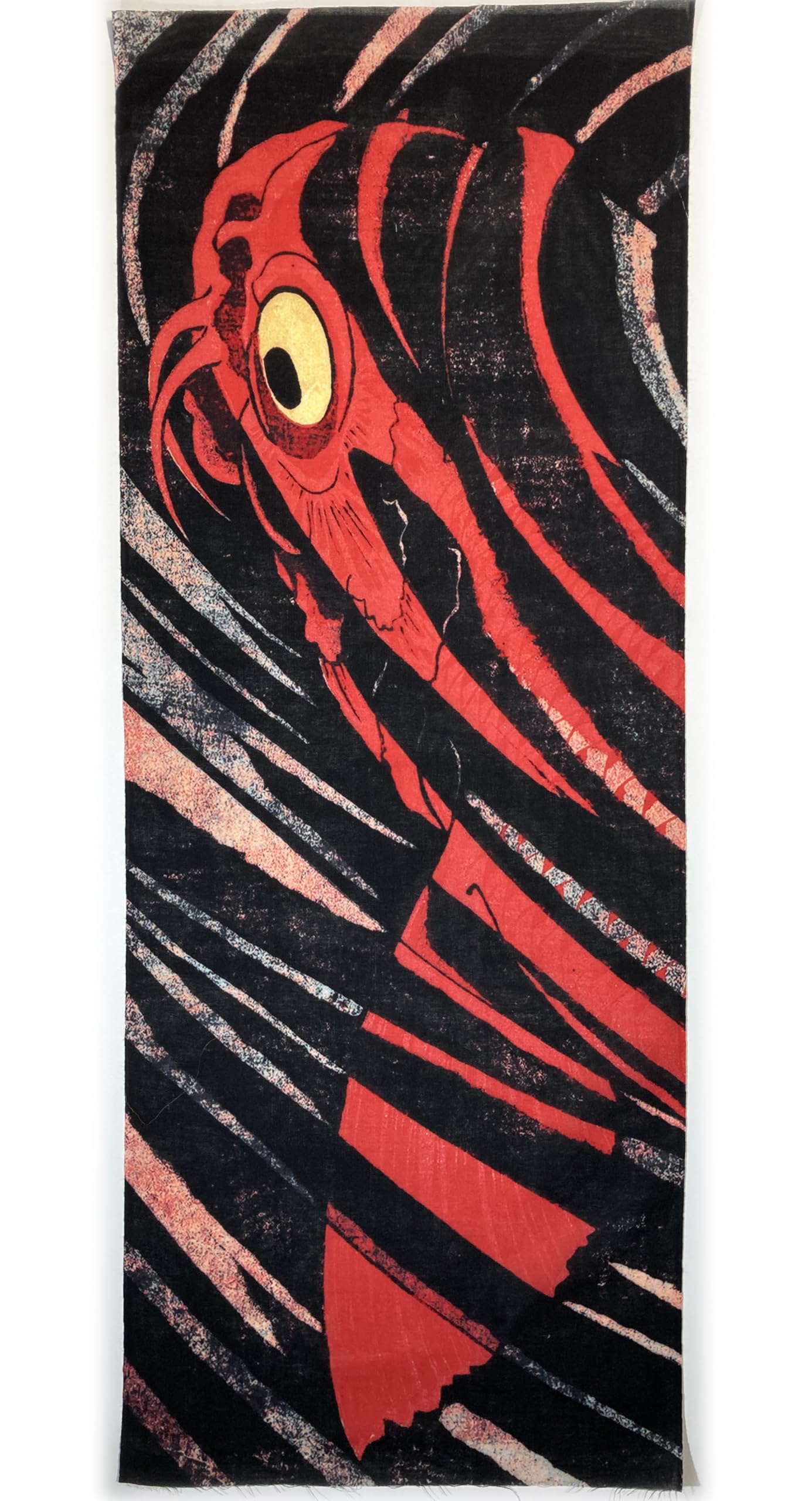 полотенце для рук от Утагава Убивает Укиё-э Куниёси, «Онивакамару Карп»