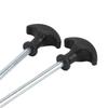4PCS Camping Tent Pegs Stainless Steel T Shaped Screw in Stakes Ground Anchors for Outdoor Canopy Awning Shed