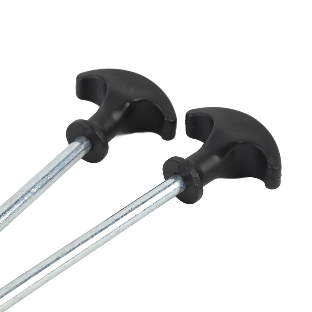 4PCS Camping Tent Pegs Stainless Steel T Shaped Screw in Stakes Ground Anchors for Outdoor Canopy Awning Shed