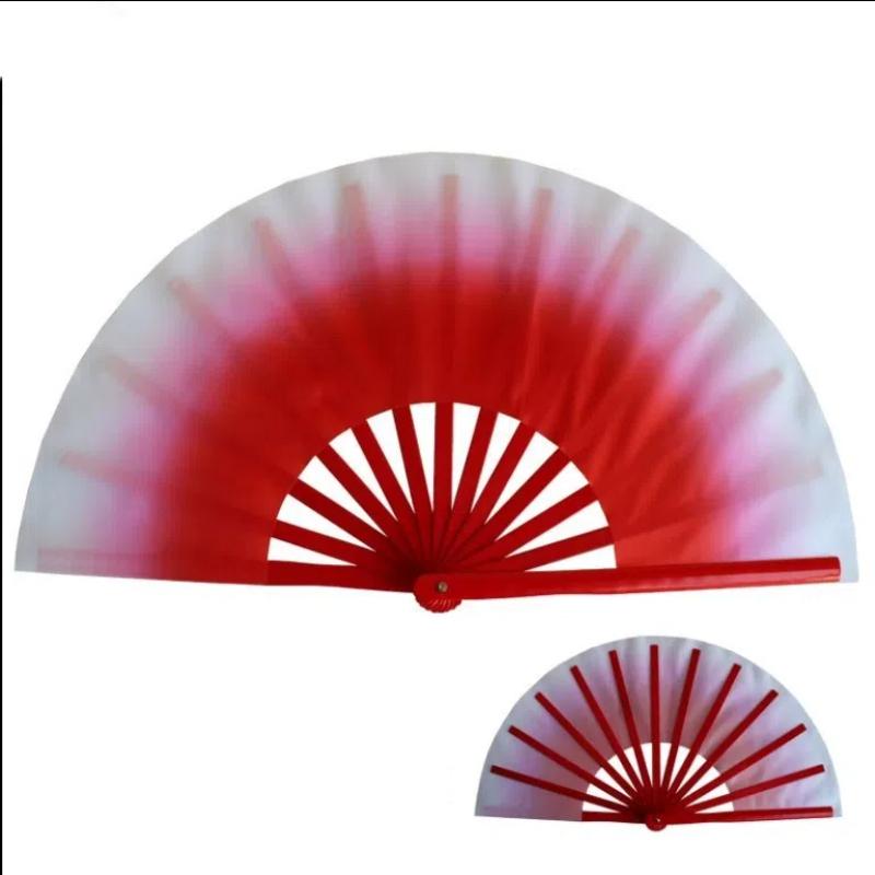 

Веер для танцев с градиентным цветом, бамбуковые спицы в древнем стиле, веер для тай-чи, веер для кунг-фу, элегантный веер для утренней зарядки, веер для выступлений по боевым искусствам