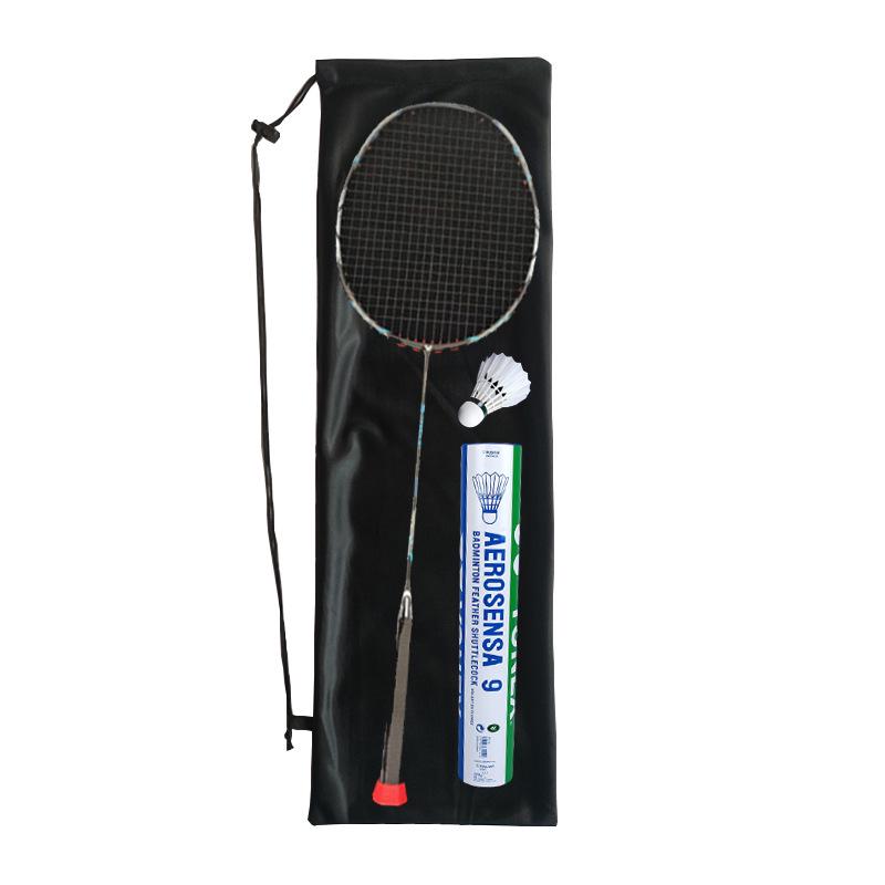 Portable Badminton Racket Flannel Cover with Thickened Shoulder Strap for Men & Women - Special Protective Storage Bag