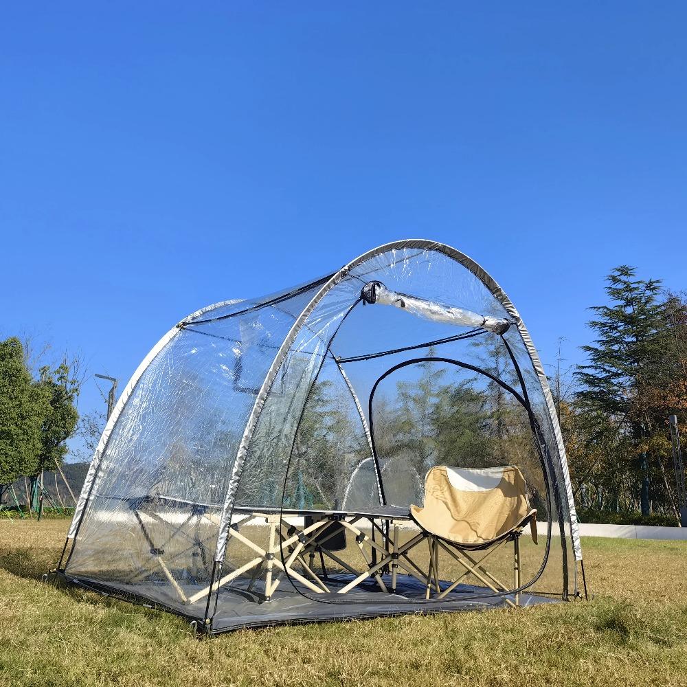 Bubble Tent - Transparent Igloo Tent - 2-3 Person Screen House for Patios - Large Oversize Weather Proof Pod - Cold Protection