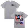 Rapper Maka Aura Tour Album 2025 T Shirts for Unisex Women Vintage Harajuku Street Tshirt Casual Cotton T Shirt Clothing Tops