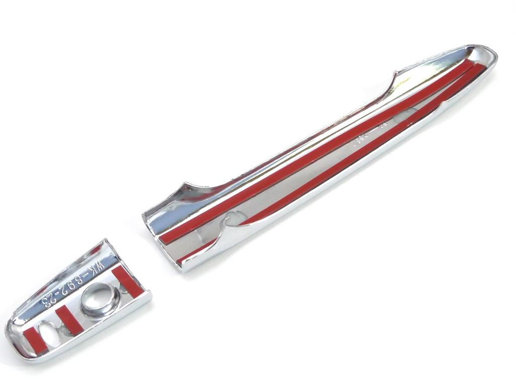 Fujidrive Delica Chrome Door Handle Scratch Garnish D5 Cover, Resistant, Dress-Up (Late Model)