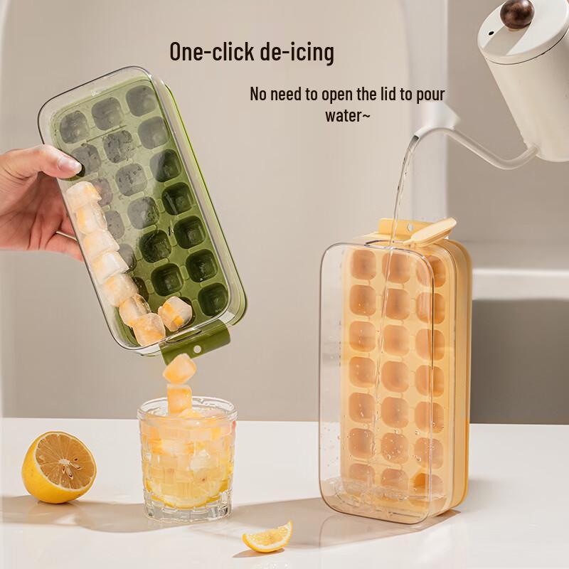 Press-Type Ice Cube Tray