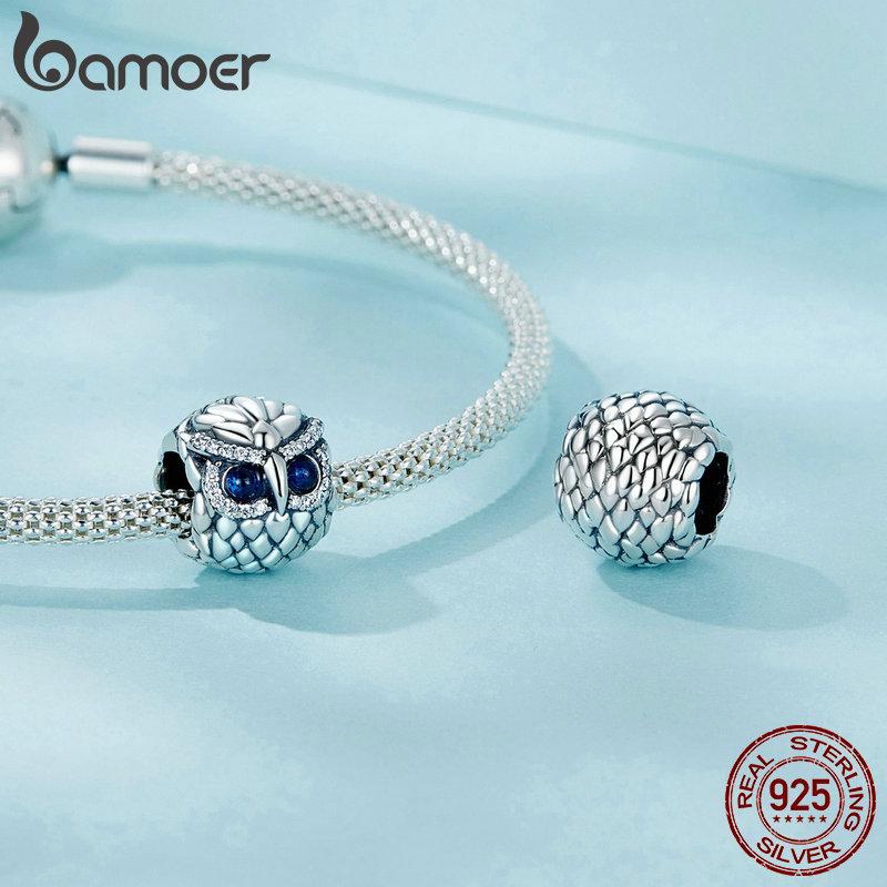 WOSTU 925 Sterling Silver Enamel Animals Bamboo Panda Pendant Lovely Pet Beads Fit Original Bracelet Bangle DIY Jewelry Gift