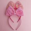 Colorful Glitter Bow Headband - Festival & Party Accessory for Kids