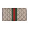 Gucci Ophidia Logo Classic Canvas Wallet Women Wallet Beige Dark-Brown 838485-FAE0L-9746
