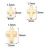 50-100pcs/lot Gold Silver Color CCB Cross Beads Plastic Loose Spacer Beads For Jewelry Making DIY Bracelet Necklace Accessories