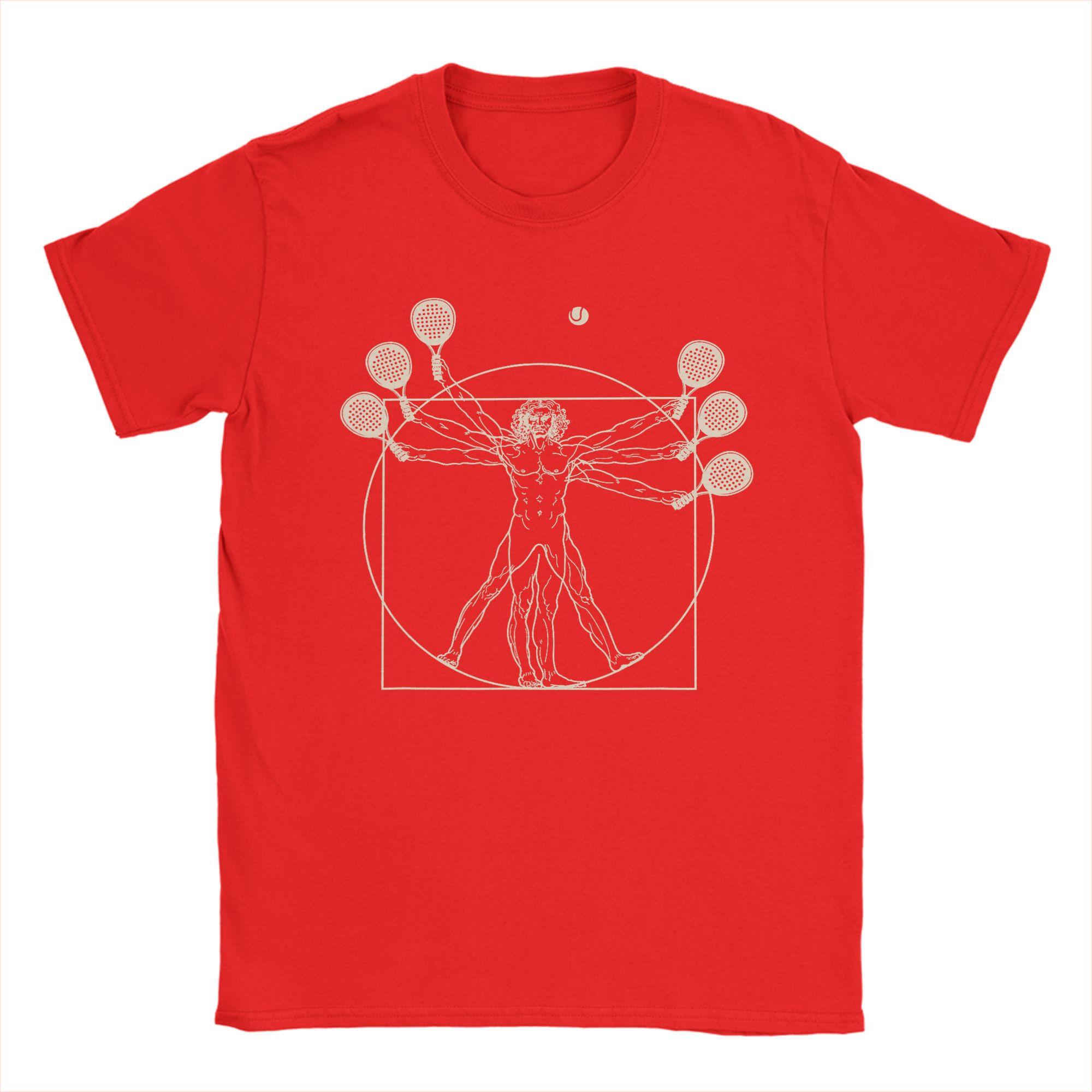 

Novelty Vitruvian Unisex Padel Tennis Paddle Paddle Tennis TShirt Unisex Crewneck Cotton T Shirt Short Sleeve Tees Gift Clothes S