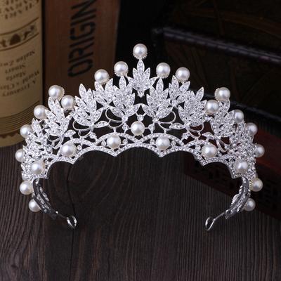 2019   Wedding  Pearl Crowns  Tiara Brides Hairband