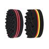 Oval Double Sides Magic Twist Hair Brush Sponge Brush Big Holes Barber Sponge Brush Twist Hair Afro Curl As Hair Care Tools