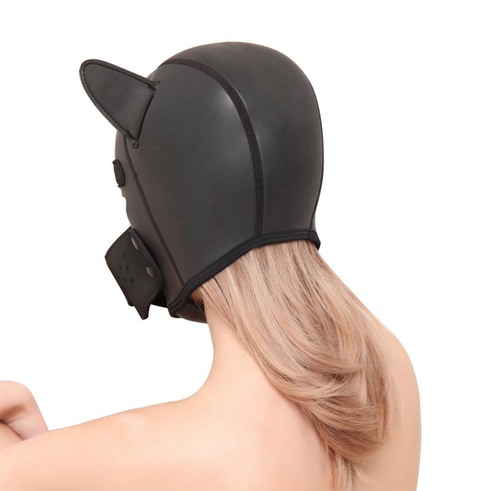 Dog Puppy Head Hood Mask Neopreme Full Face Snout Ears Head Mask