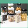 Dispenser Kitchen Moisture Food Dry Proof Dustproof Transparent Rice Grain Storage Container Large Capacity Sealed