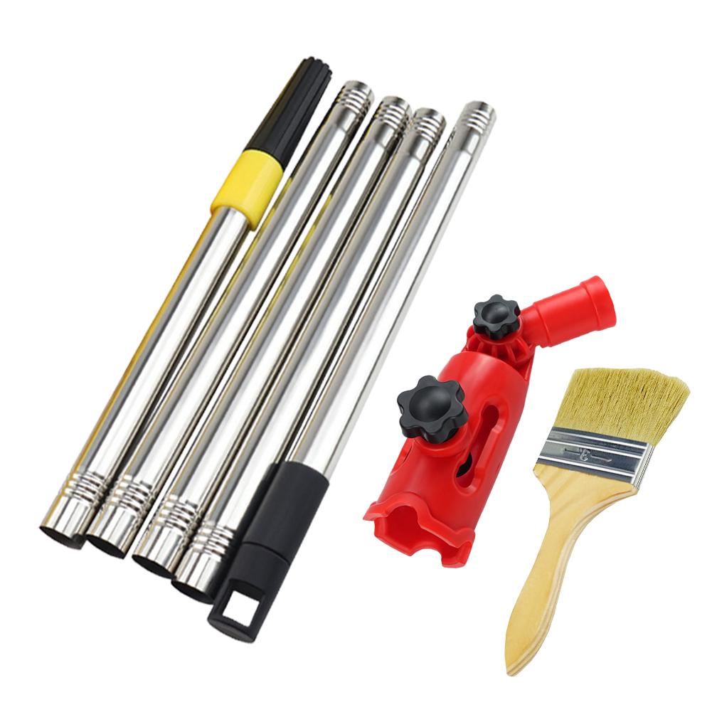 Multi-Angle Paint Brush Extender Telescopic Ceiling Wall Painting Rods Detachable Cleaning Brush Extender Stick for High Ceiling