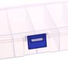 5/6-přihrádková přenosná plastová krabička na uložení šperků a vlasových sponek, organizér na doplňky, domácí cestovní potřeby s prachotěsným víkem