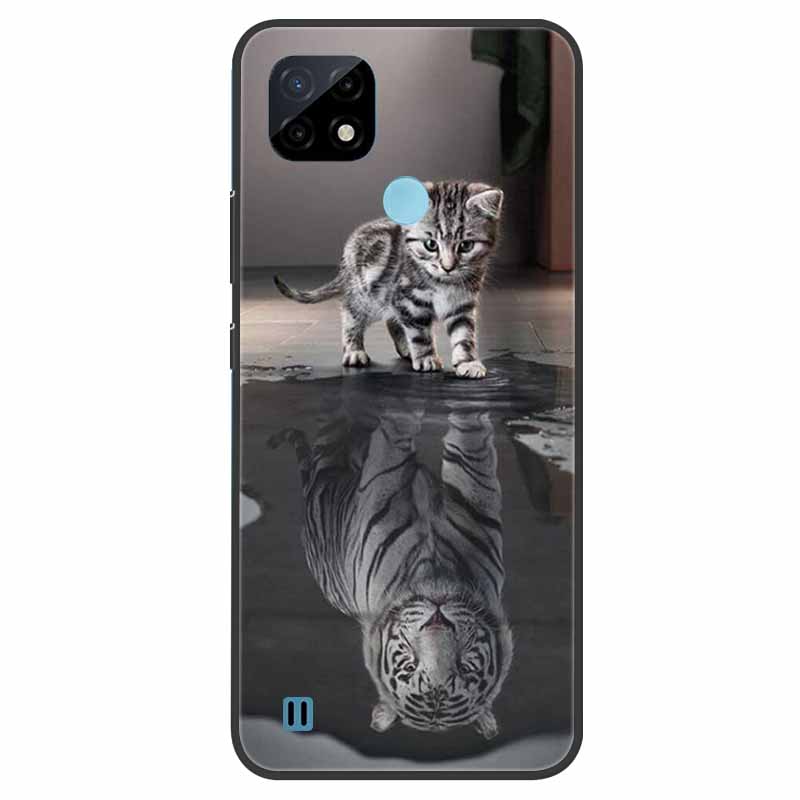 Pro Realme C21 Pouzdro Nárazuvzdorné Měkký silikon TPU Zadní kryt Pro Realme C31 C21Y C25S C25 Pouzdra na telefony Realme C21 C31 Roztomilý kreslený