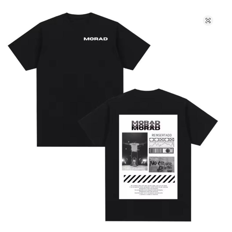 Rapper Morad Mdlr Tour Merch Short Sleeve T Shirt Unisex Unisex Harajuku Tops Vintage Aesthetic Graphics Tshirt Cotton Tees