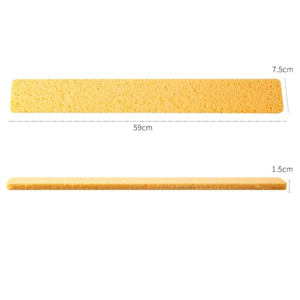 59cm Wood Pulp Cotton Kitchen Sink Sponge Pad Long Strip Absorbent Cuttable Dishwasher Countertop Water Stopper Wipe Sponge