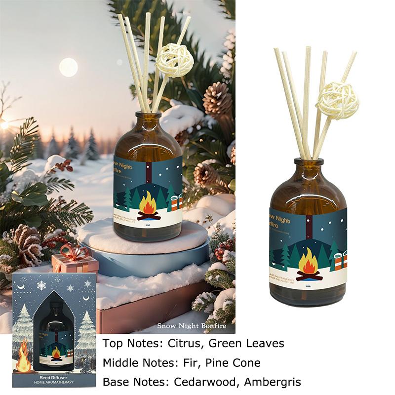 1PC Aromatherapy Long lasting Fragrance Indoor Flameless Home Glass Decorations Christmas Souvenirs Aromatherapy