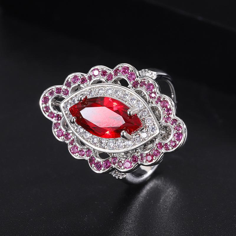 Ring Zubehör Retro Trend Halskette Weibliche Schatz Rot Weibliche Anhänger