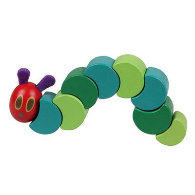 Wooden Blocks Kids Flexible Blocks Montessori The Very Hungry Caterpillar Toys for Children