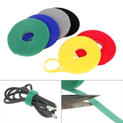 Taśma nylonowa Power Wire Loop Taśma nylonowa Opaski kablowe Wielokolorowe zapięcie Wielokrotnego użytku Magiczna taśma