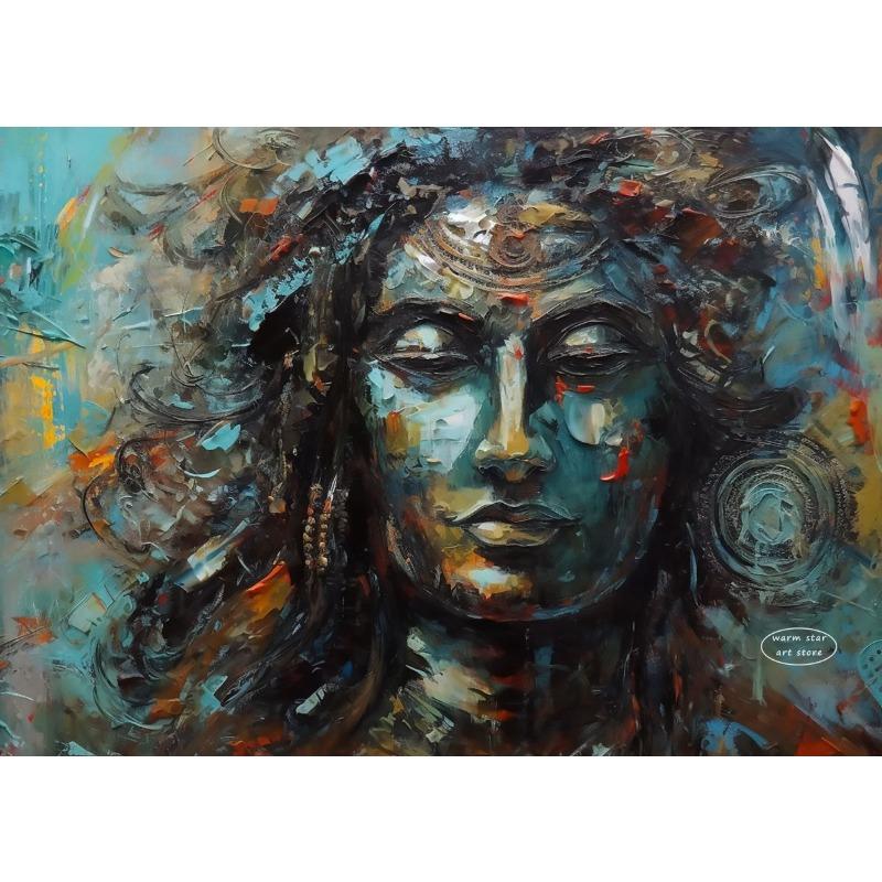 Lord Shiva Hindu Gods Posters Indian God Canvas Painting Pictures for Living Room Religious Wall Art Home Decor Cuadros