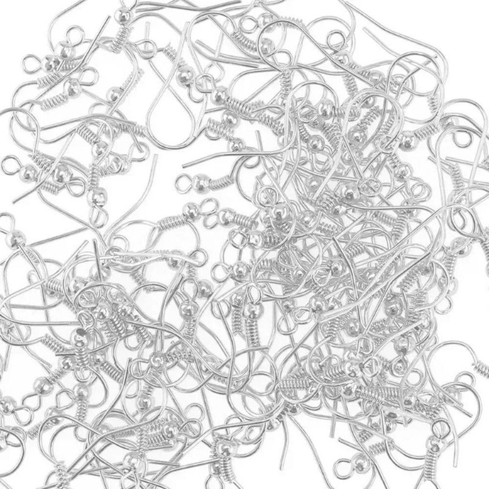 100Pcs Iron Earring Hooks Hypoallergenic Earwire Jewelry Parts Creative DIY Earring Accessories  DIY