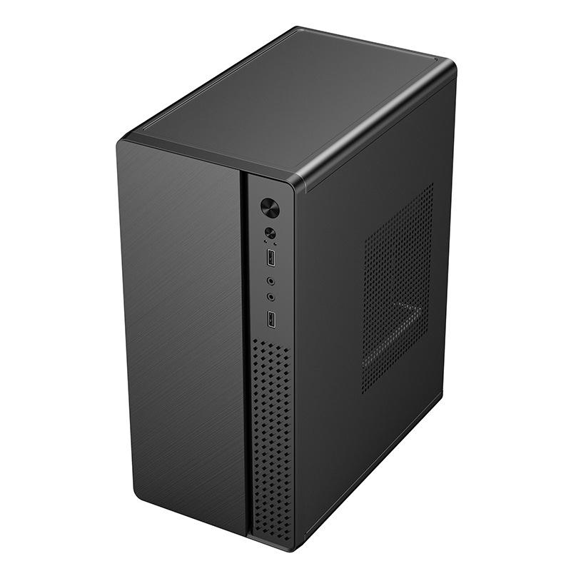 Compact Cross-Border M-ATX Brushed Computer Case for Home & Office