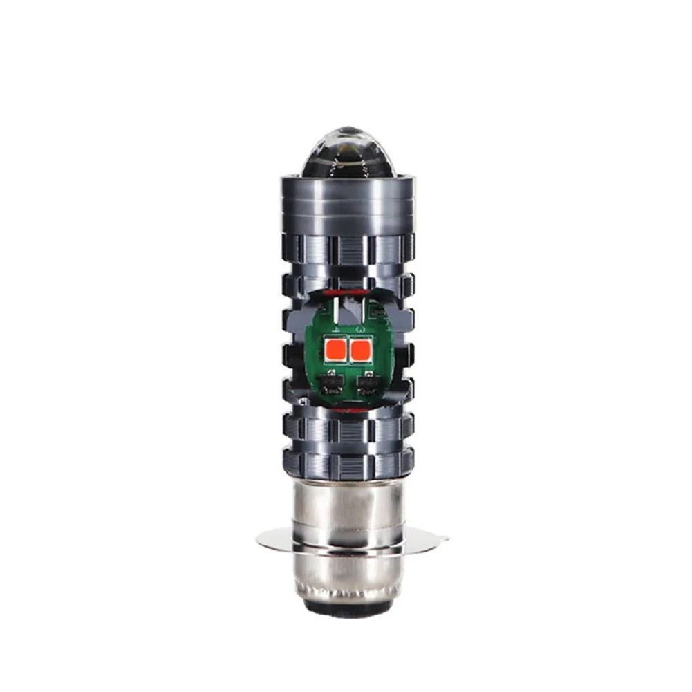 1Pc H4 LED Moto H4 BA20D P15D LED Moto Motorcycle Headlight Bulbs Lens Hi/Lo Beam Lamp Motorbike Headlight Lamp Front Lamp