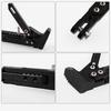 1Pcs Black Cnc Motorcycle Adjustable Side Tripod Holder Foot Kick Stand Support